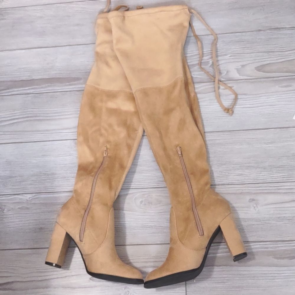 (20-2664) Women's Over the Knee Suede  Boots Sz  7